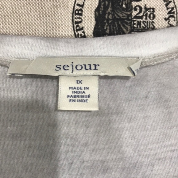 Sejour V-Neck Tee (Plus Size) - Picture 2 of 3